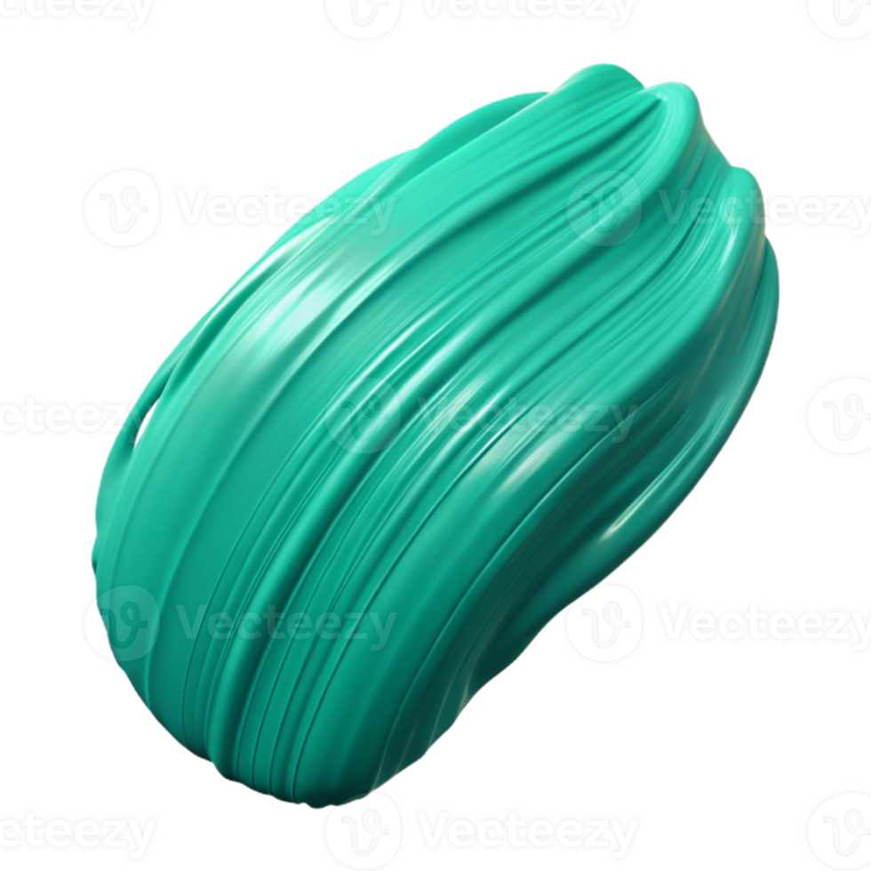 Teal 3D Abstract Swirl Background png