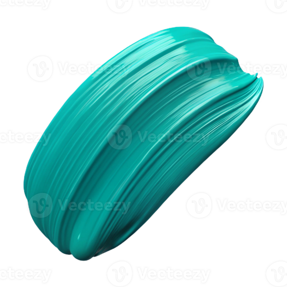 Teal 3D Paint Swirl Abstract Background png