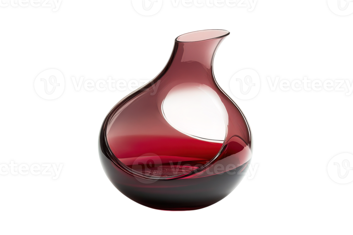 Elegant glass decanter showcasing rich red wine during an evening dinner gathering png