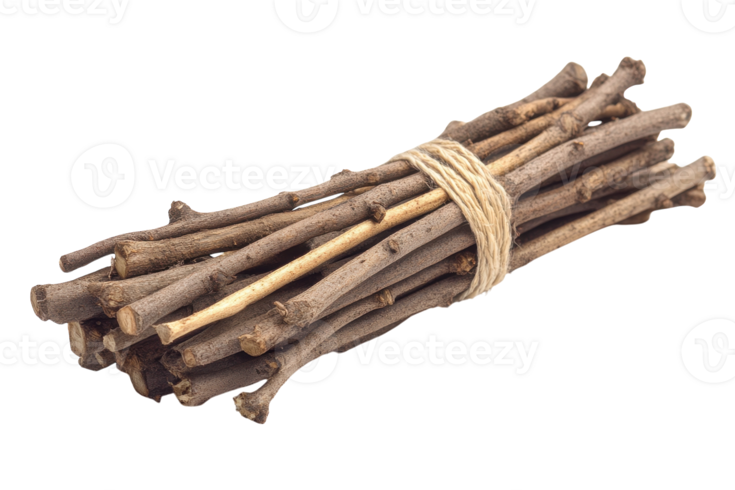 Sticks bundled with twine for kindling or crafting in a rustic setting png