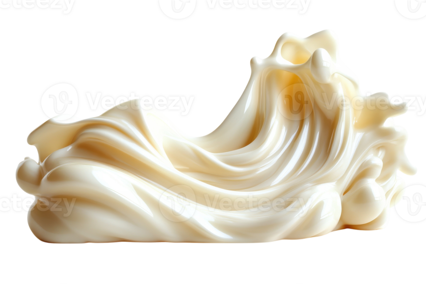 Creamy white sculpture of flowing waves displayed in a bright, minimalistic setting during daylight hours png