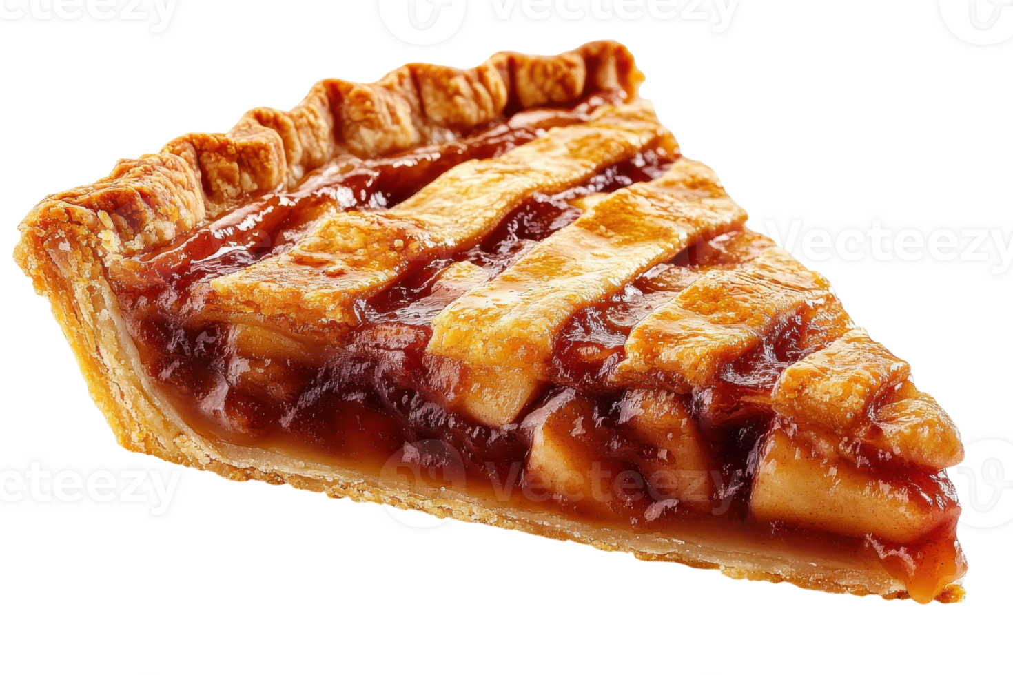 Delicious slice of homemade apple pie with a golden crust and rich filling of cinnamon-spiced apples png