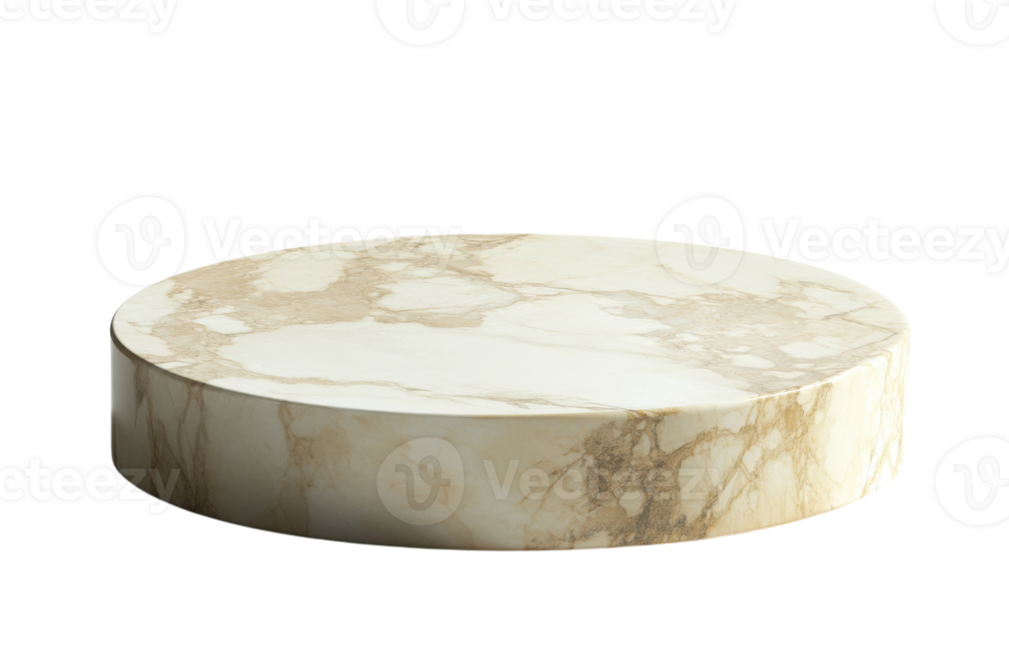 Elegant round marble table showcasing unique veining and polished finish in a bright indoor setting png
