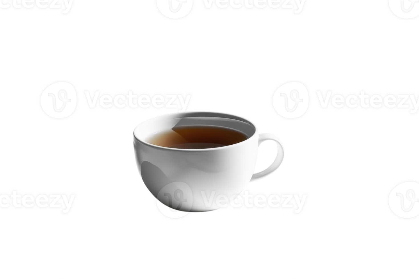 Simple white cup filled with steaming hot beverage placed on a plain surface indoors png