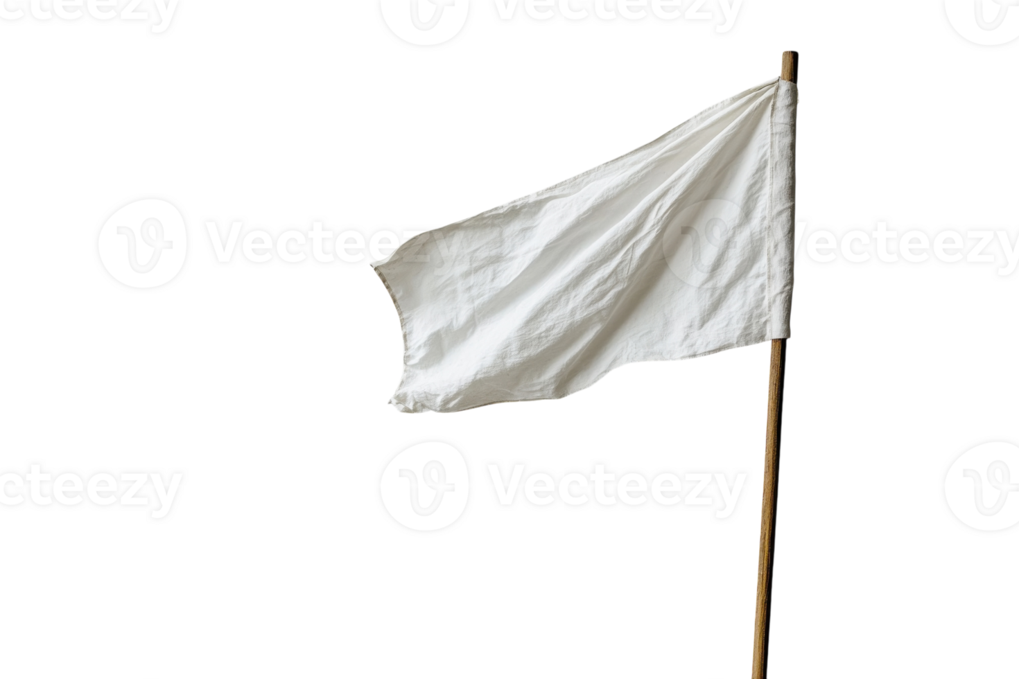 White flag raised in surrender during a peaceful negotiation or truce in a serene outdoor setting png