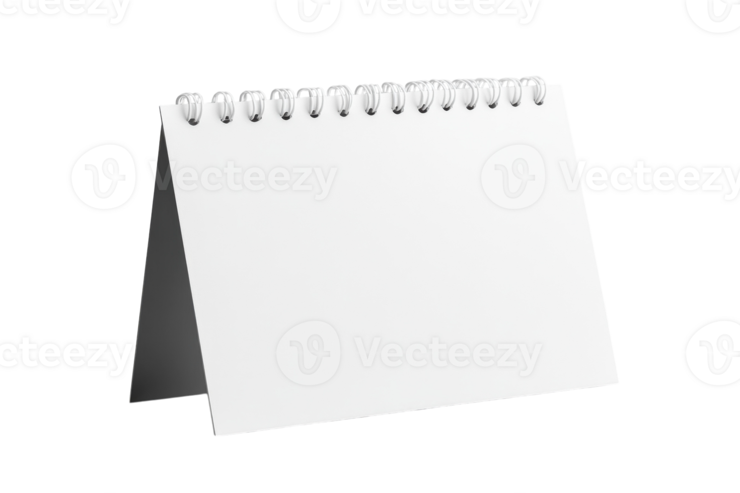 Blank spiral notepad for creative notes, sketches, or planning in an organized workspace png