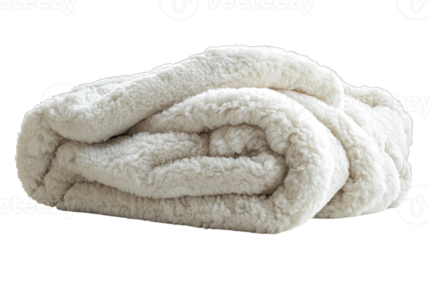Soft white blanket draped on a surface in a cozy indoor setting during daylight hours png
