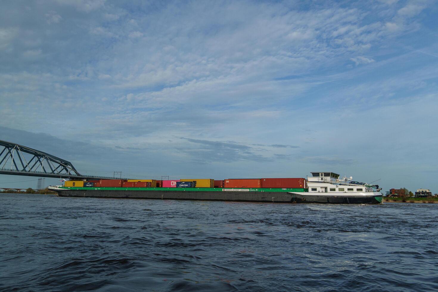 A large boat traveling through the water photo