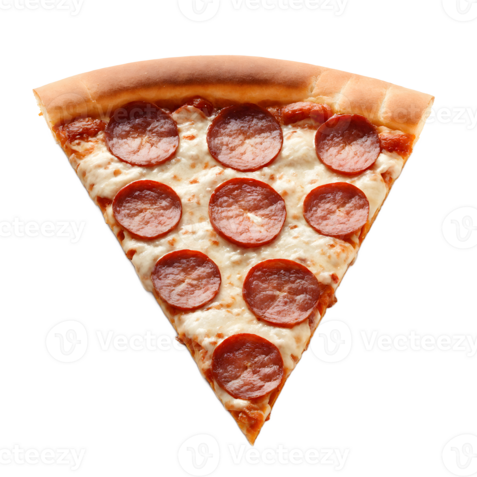 A slice of pepperoni pizza transparent png
