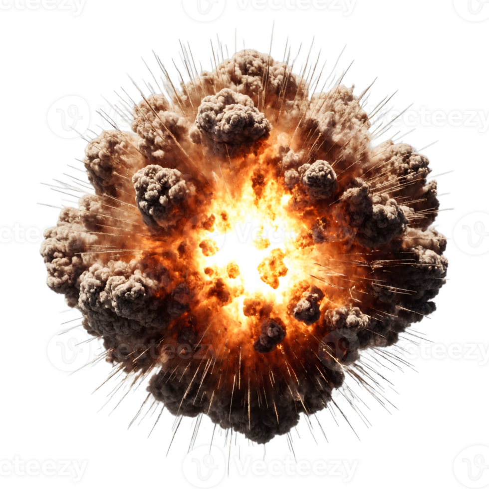 A transparent explosion png