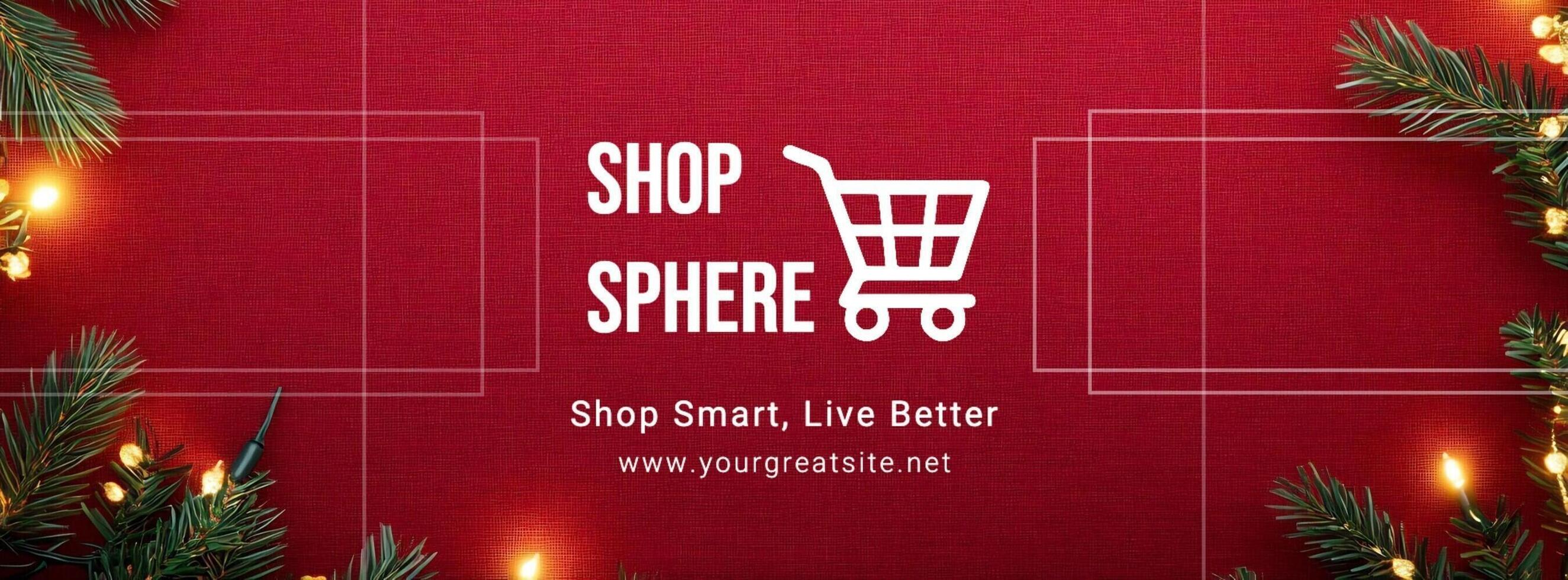 Christmas themed e-commerce page template