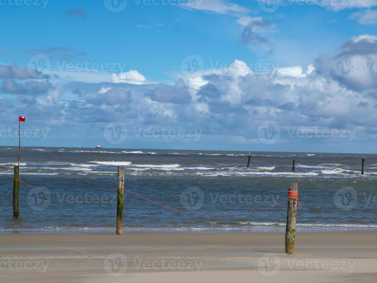 A blue sky with white clouds photo