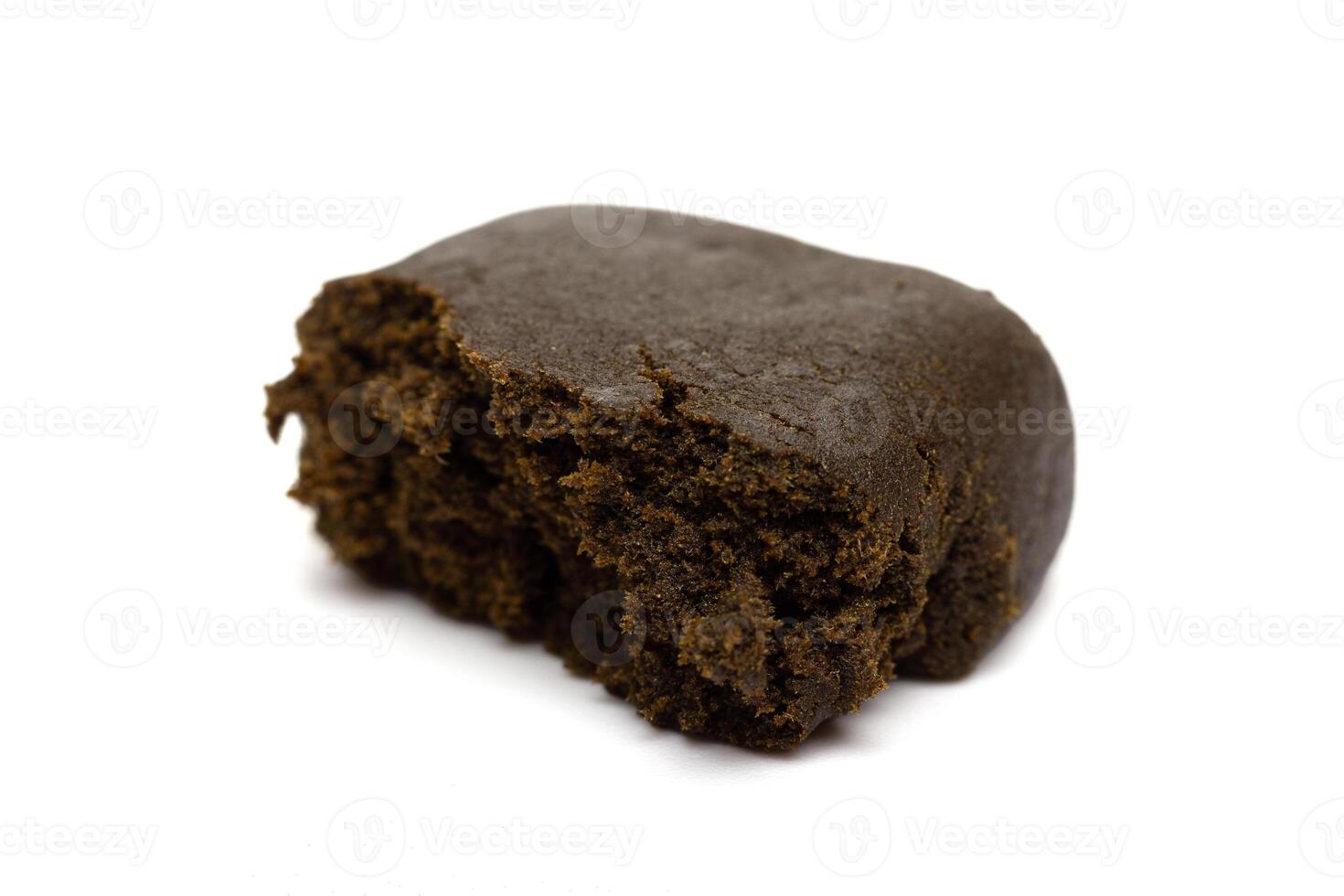 Hashish isolated on white background photo