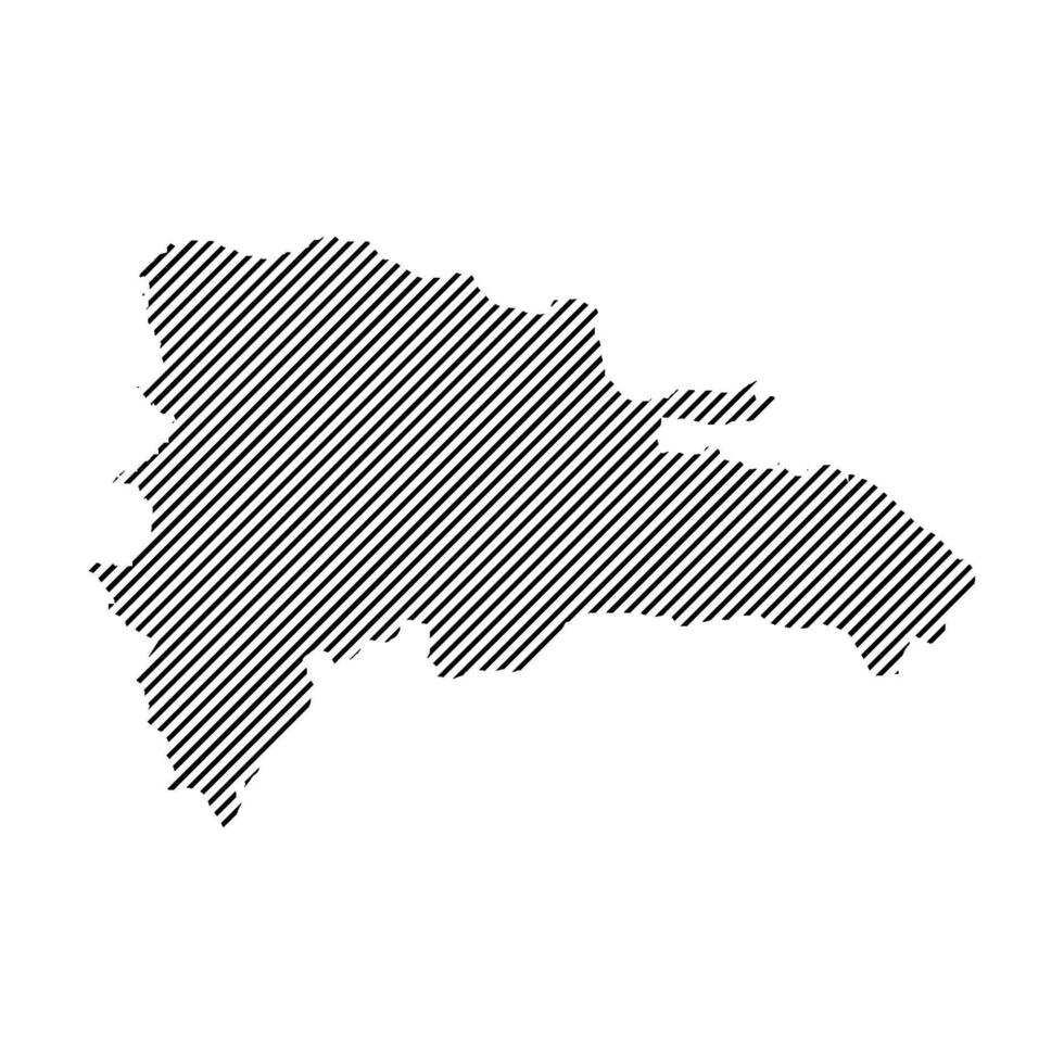 dominican republic map icon vector