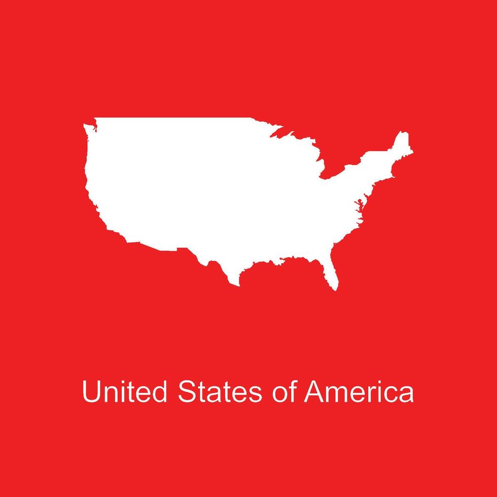 united states map icon vector