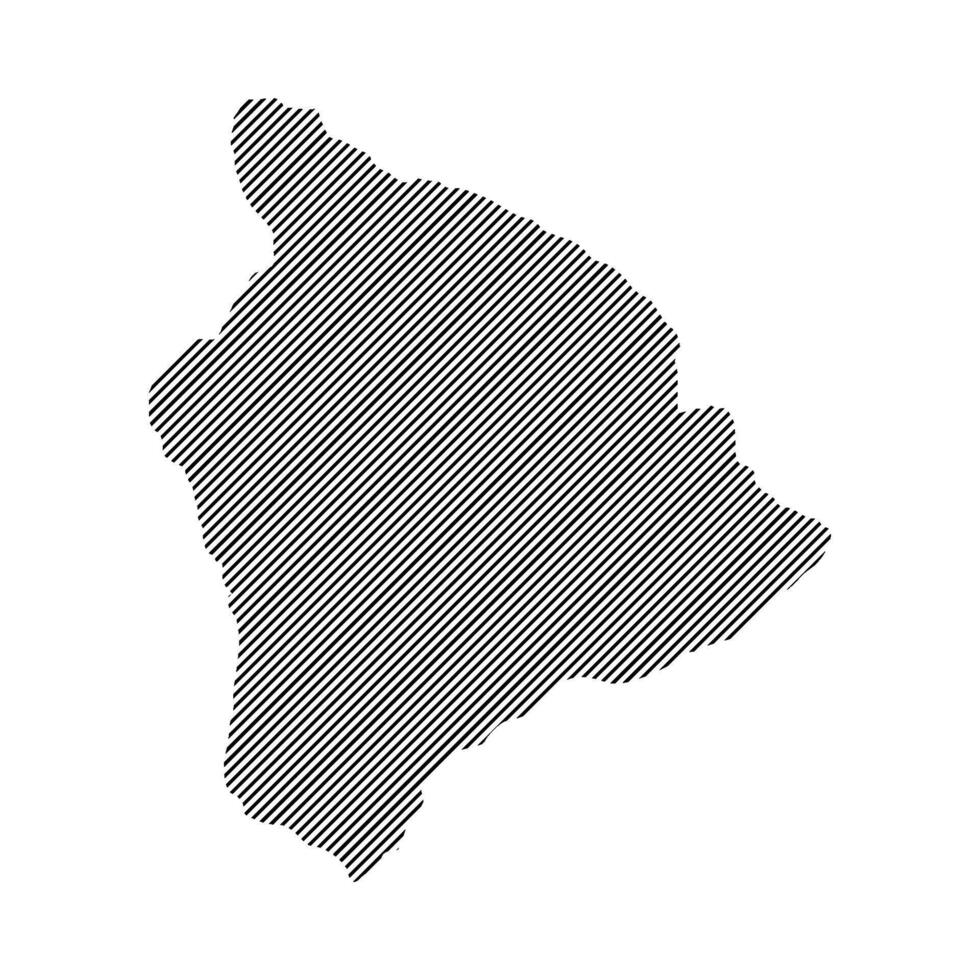 Hawaii island map icon illustration design vector