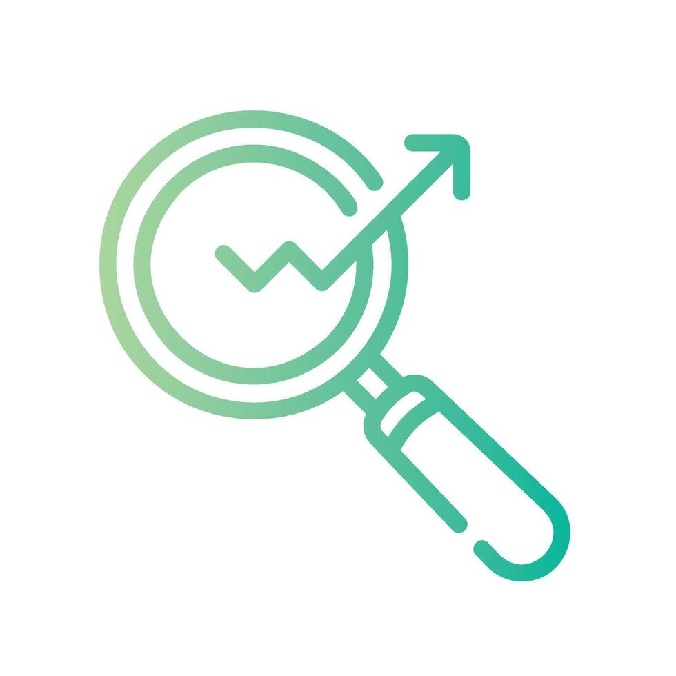 search engine Line Gradient Icon White Background vector