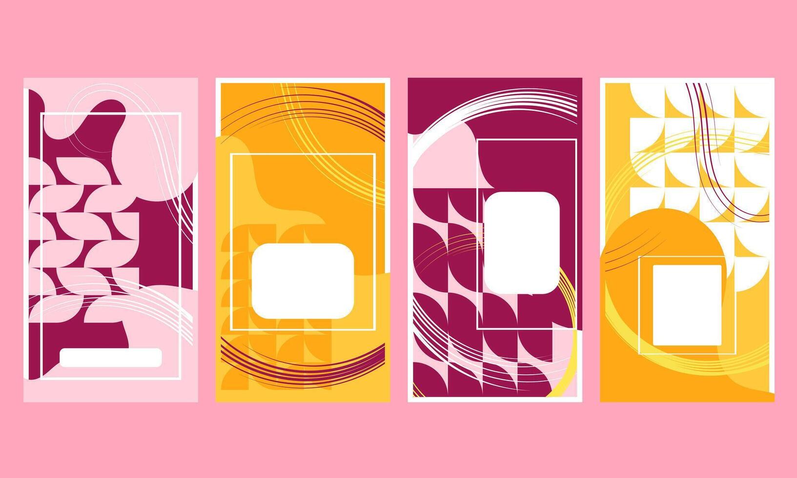 Modern Story Templates vector