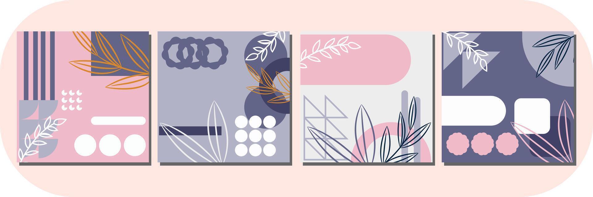 Abstract Nature Templates vector