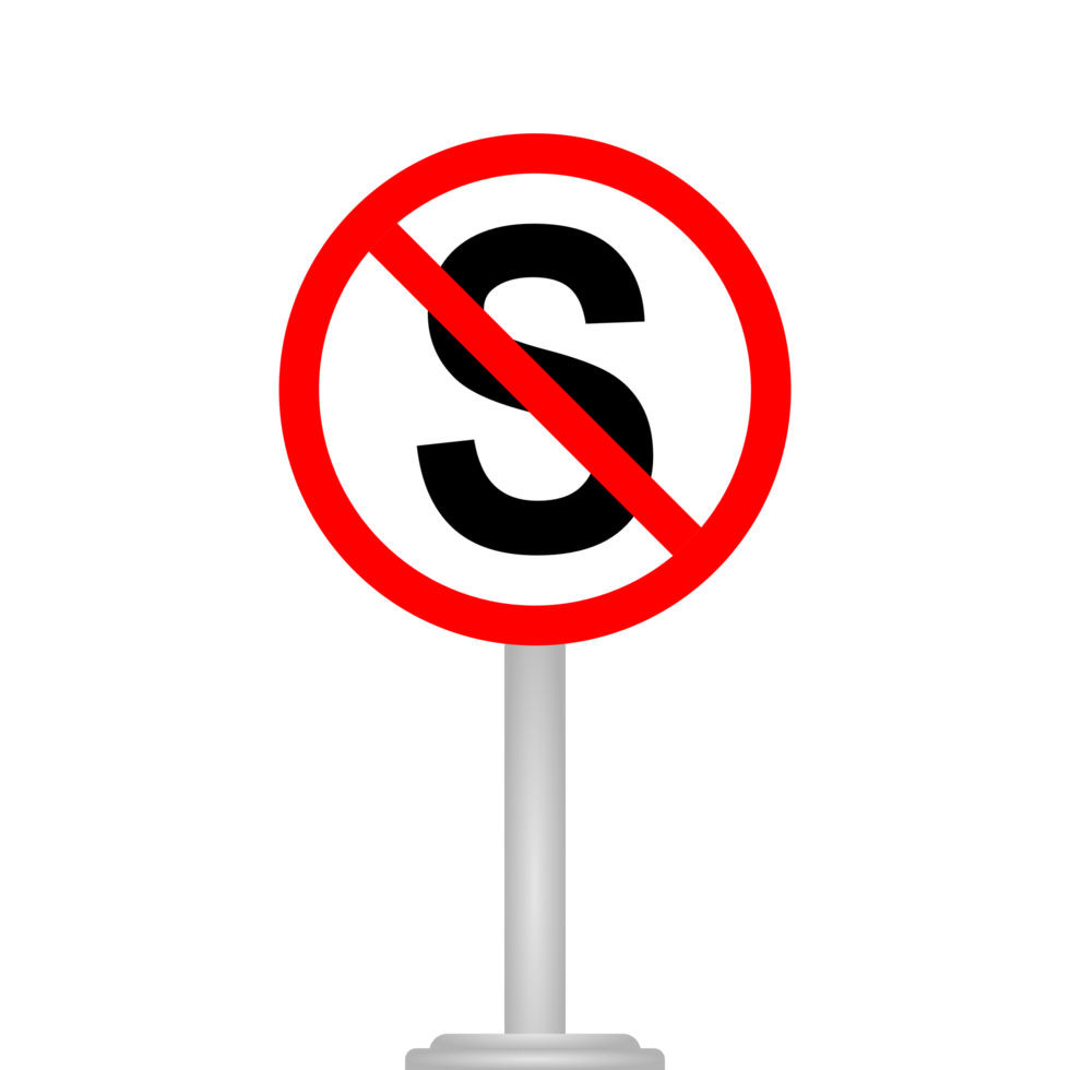 no stopping sign here png