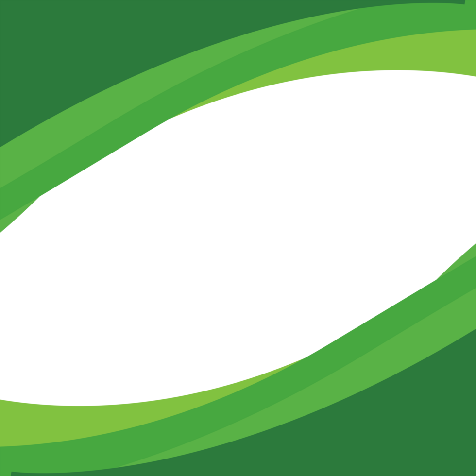Green Wave Background Template png