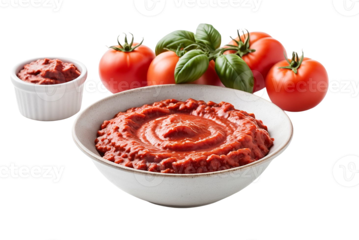 Bowl with tomato paste recipe png