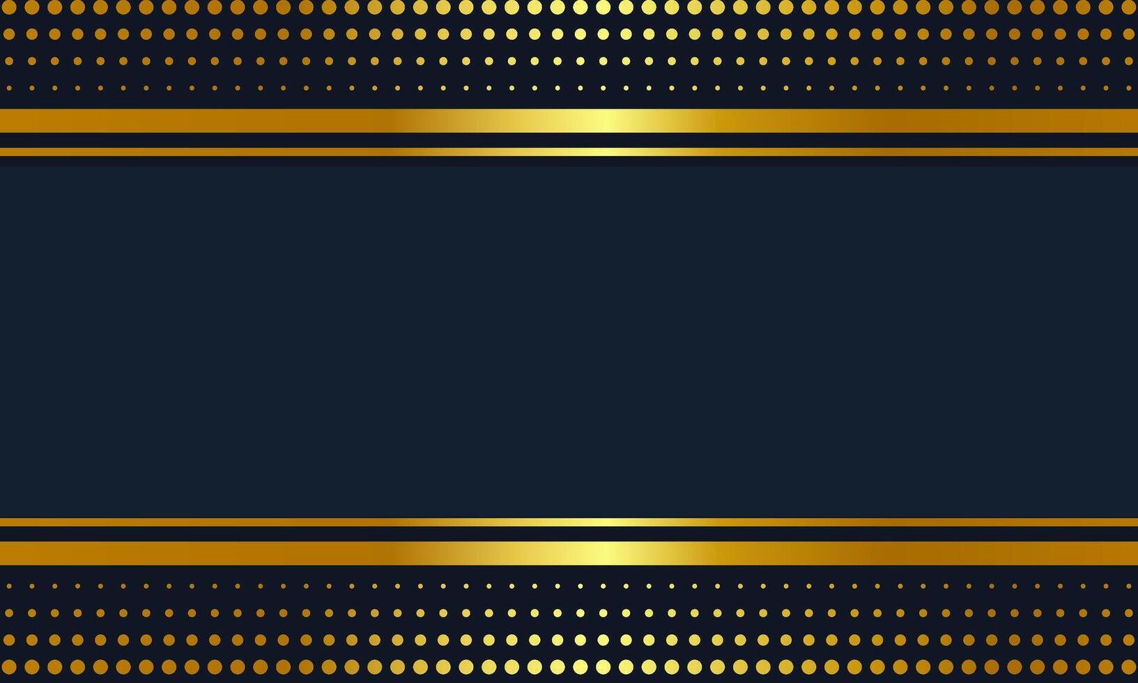 Navy and gold luxury background featuring dotted golden patterns and horizontal metallic accents, ideal for event invitations and digital design templates vector