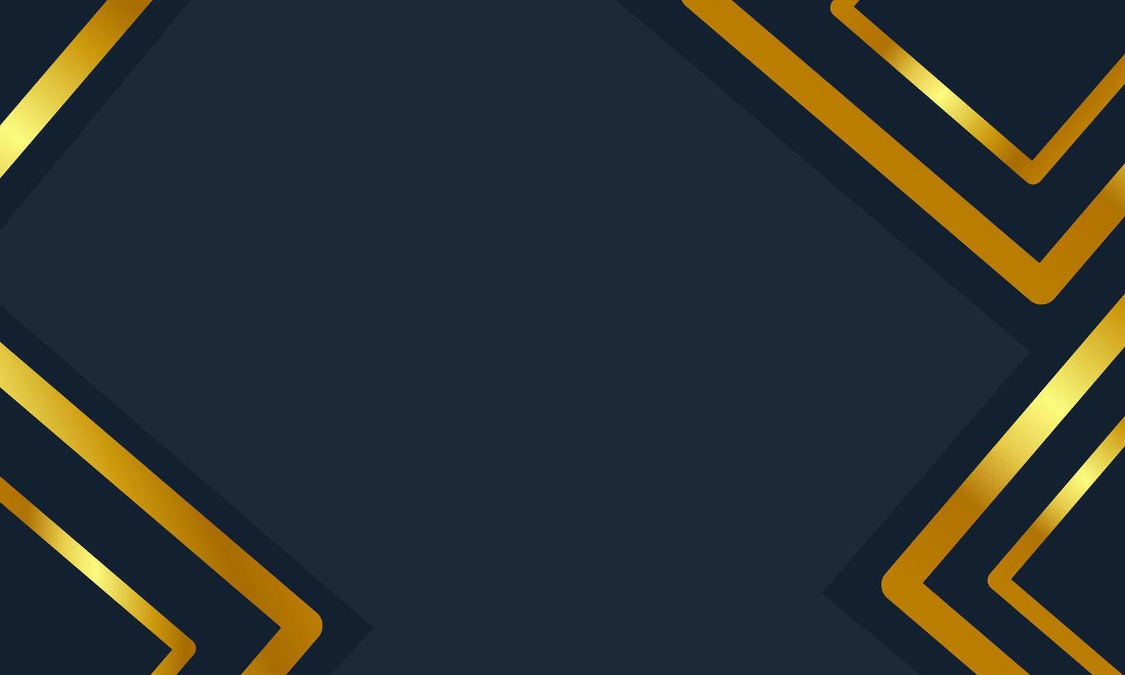 Elegant navy blue background with bold geometric golden lines creating a sophisticated, luxurious look, perfect for invitations, posters, or branding designs vector