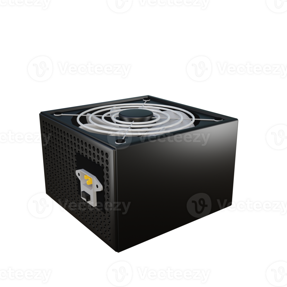 Power Supply3D Icon Illustration for Web,App, etc png