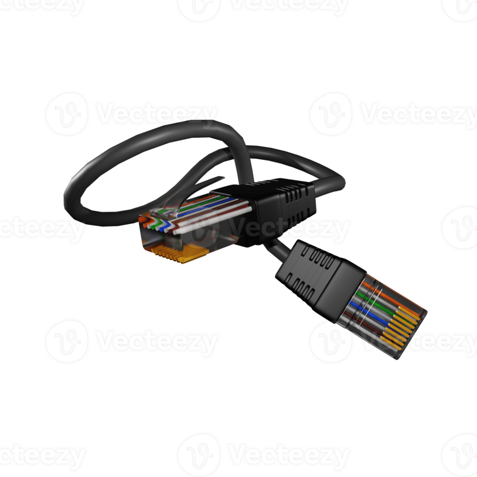 UTP Cable3D Icon Illustration for Web,App, etc png
