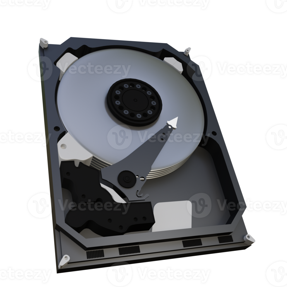 Harddisk3D Icon Illustration for Web,App, etc png