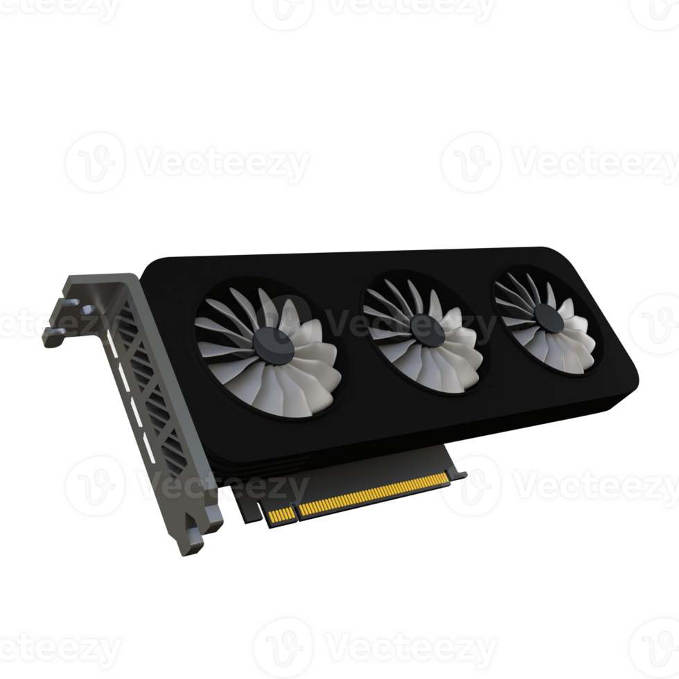 GPU Card3D Icon Illustration for Web,App, etc png
