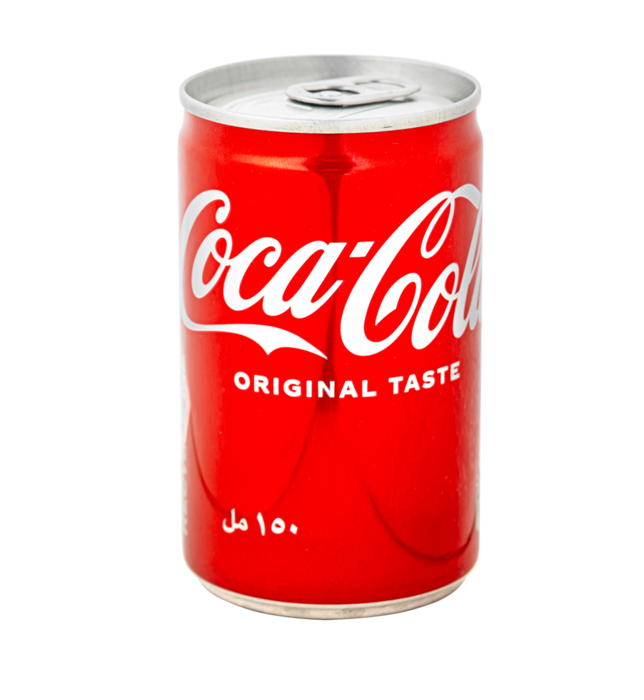 Coca Cola soft drink in can png