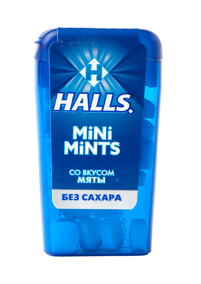 Halls mini mints png