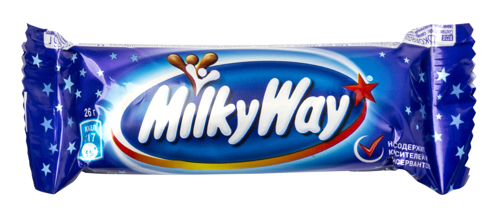 Closeup of Milky Way candy png