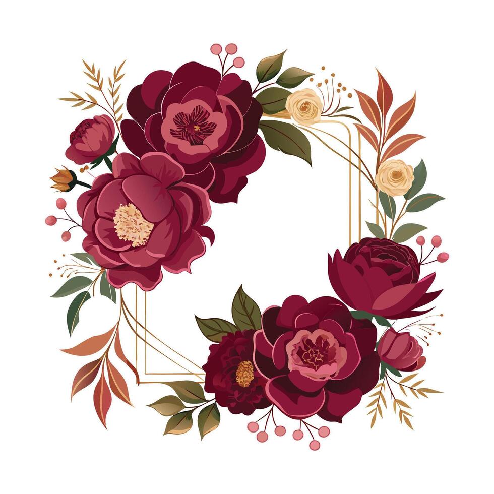 Merry Christmas, calligraphy with hand drawn wreath . vector