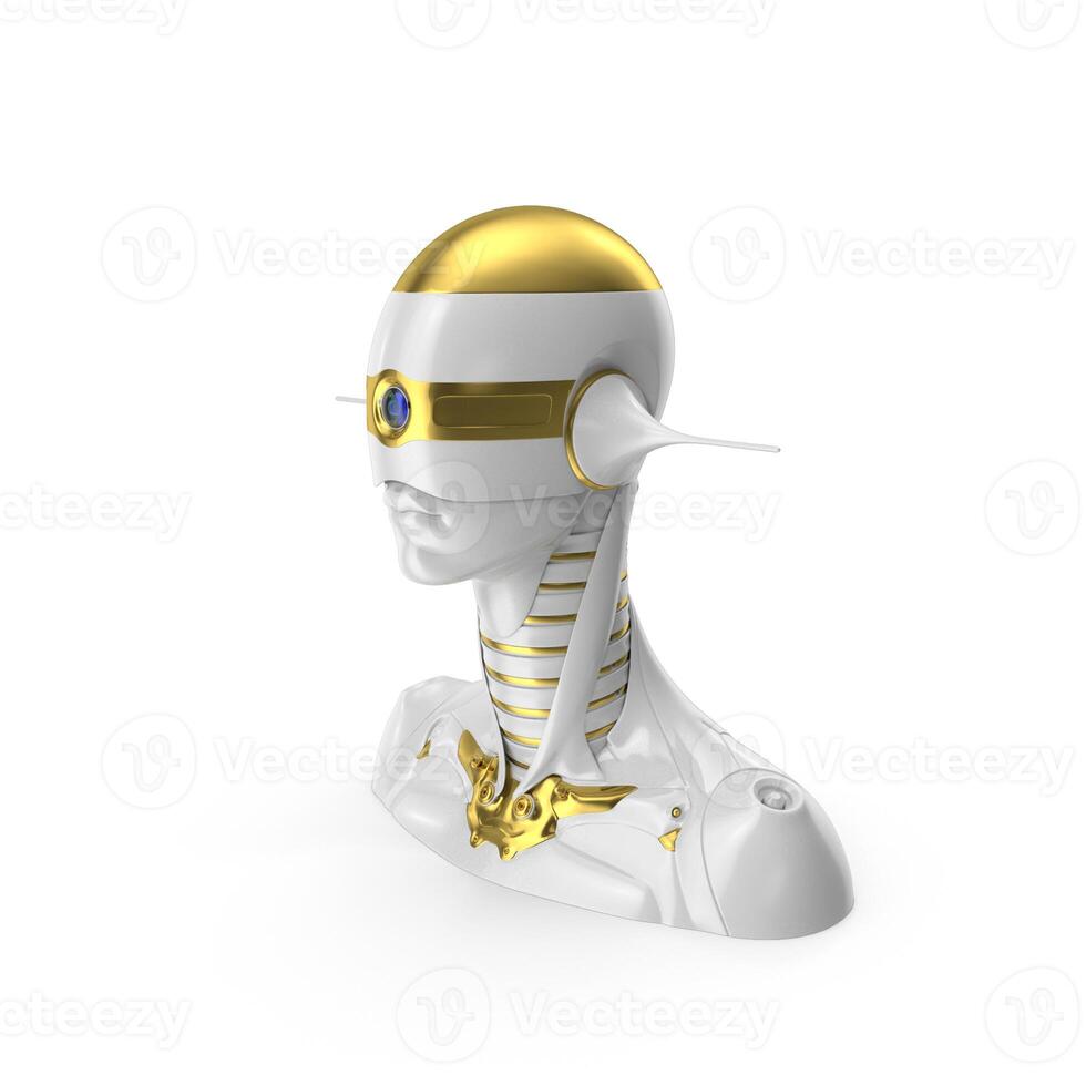 Fiction Day with Futuristic Robot Icons, Heart Symbols photo