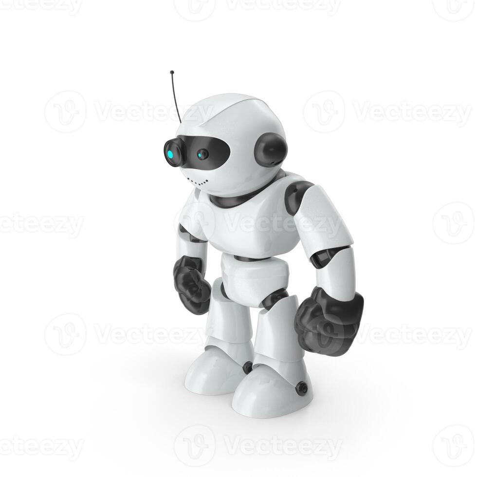 Science Fiction Day with Futuristic Robot Icons, Heart Symbols photo
