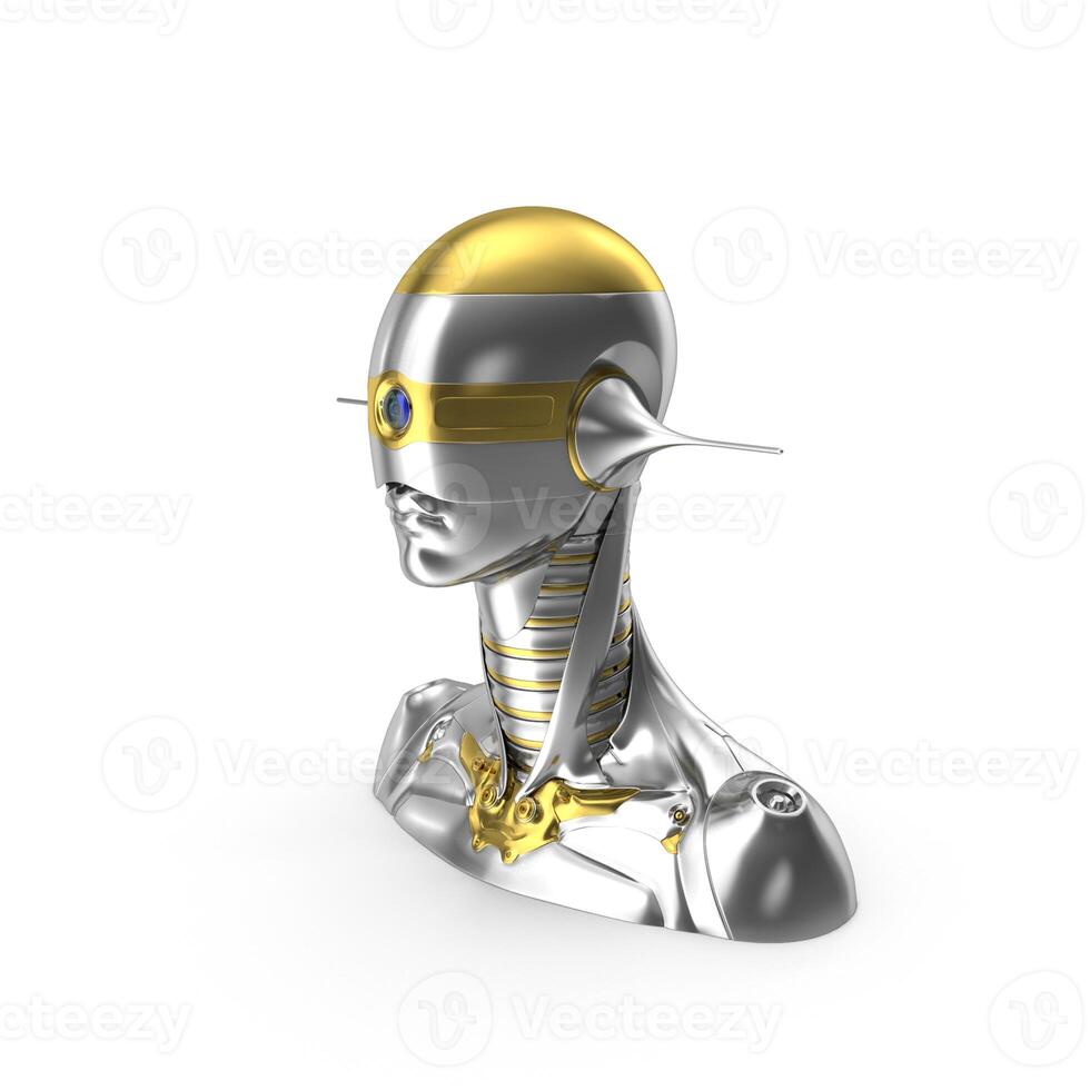 Fiction Day with Futuristic Robot Icons, Heart Symbols photo