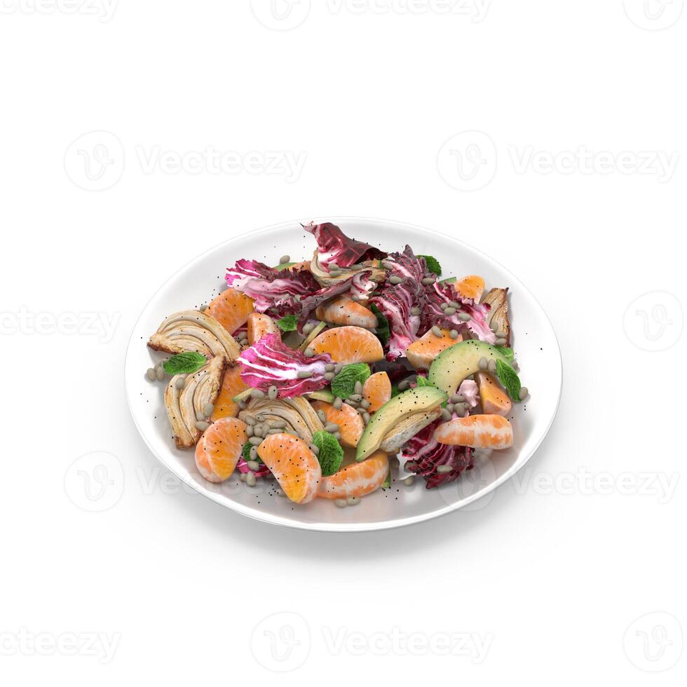 Fresh and Nutritious Meal Salad Perfect for Breakfast, Lunch, or Snack, Featuring a Colorful Mix of Fresh Fruits for a Balanced and Tasty Diet photo