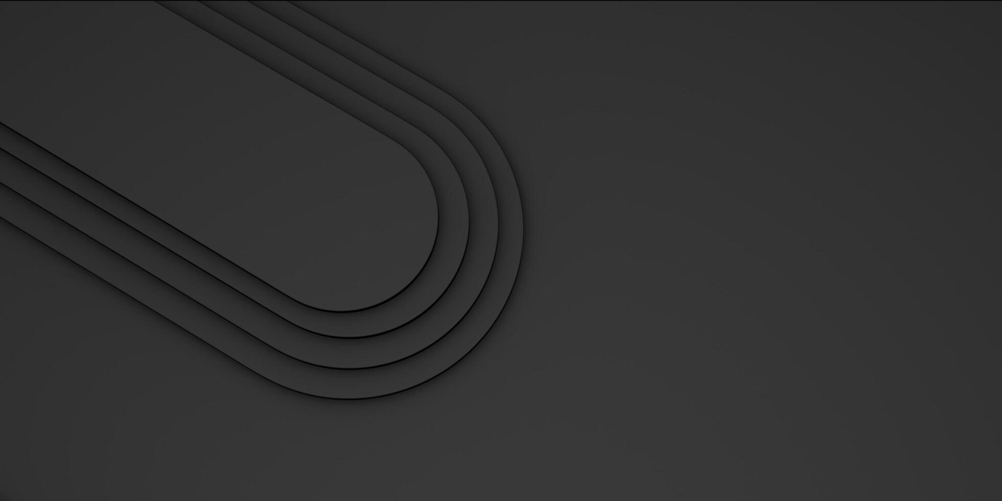 Geometric background, black lines, 3D illustration photo