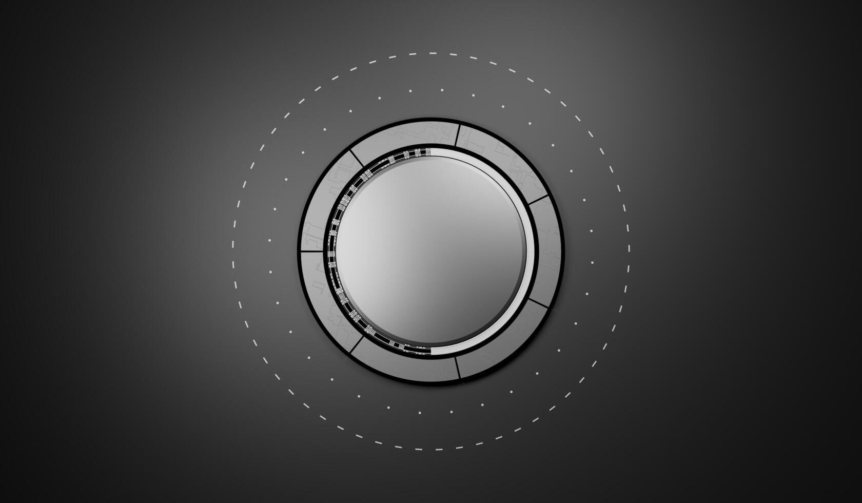 Background, circle frame, abstract technology, 3D illustration photo