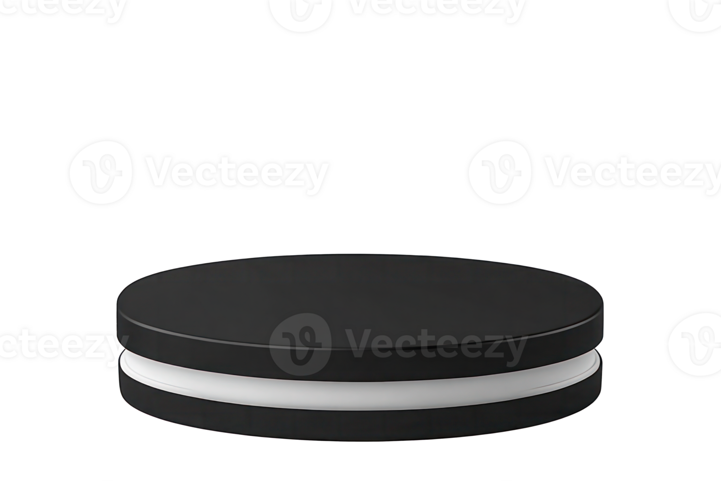 Minimalist Black and White Round Display Stand Product Showcase Platform png