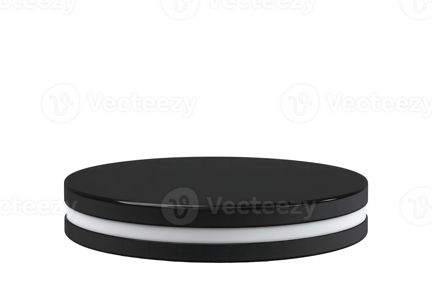 Black and White Circular Display Stand Product Presentation Platform png