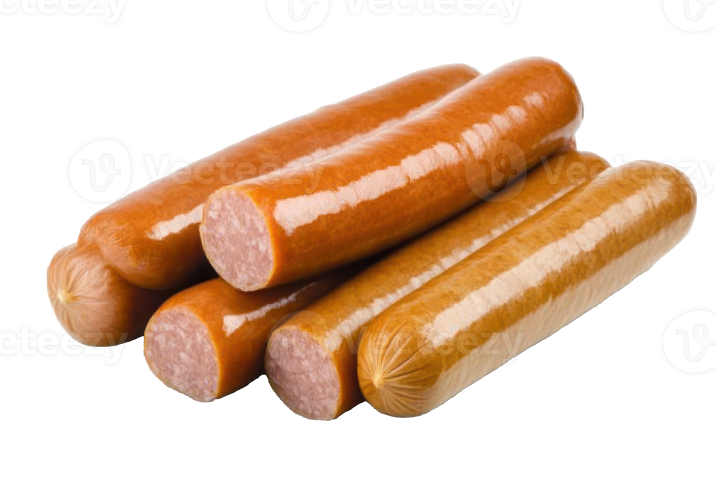 Delicious Smoked Sausages Closeup Food Photography Gourmet Meat png