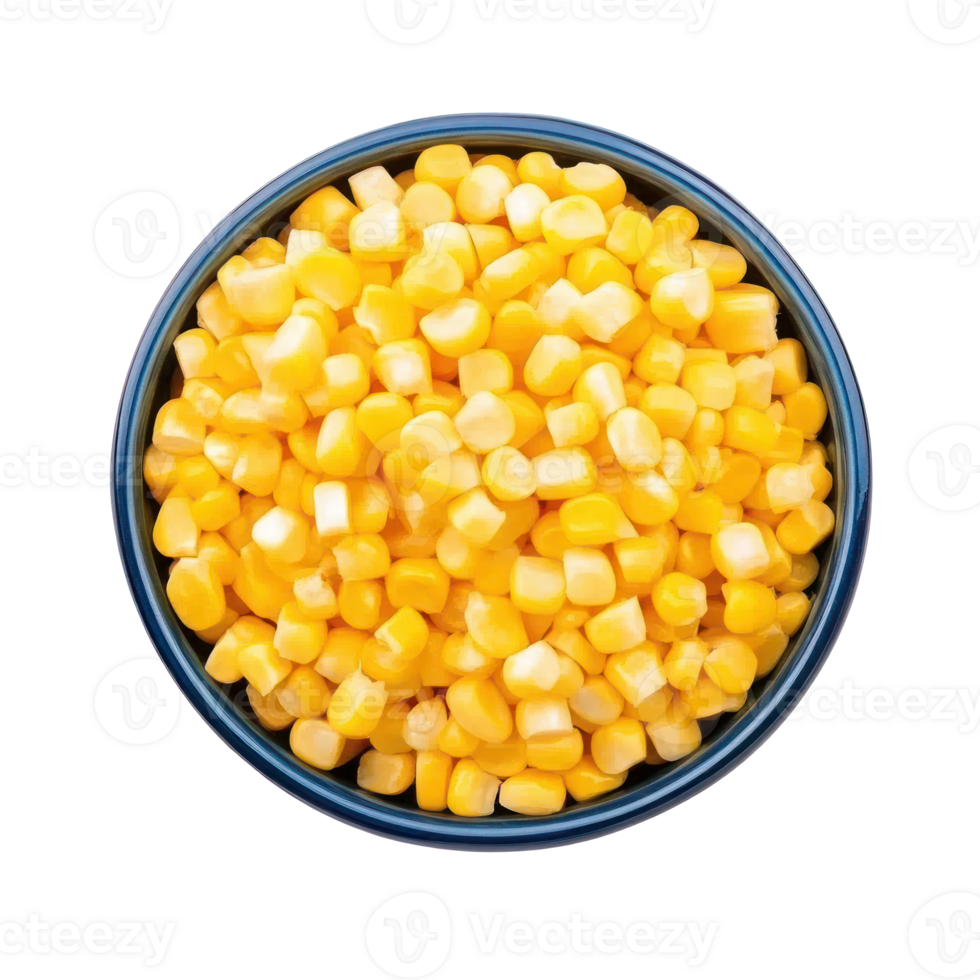 Sweet Corn Kernels Bowl Food Ingredient Cuisine Healthy Eating Diet Vegetarian Vegan Yellow png