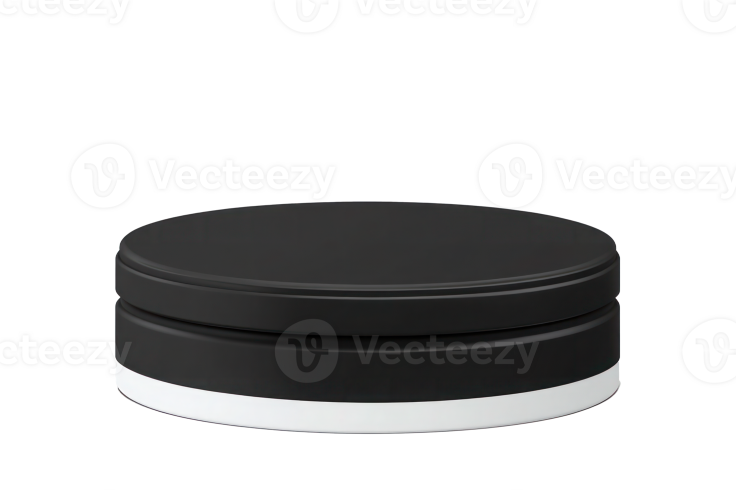 Black Round Tin Container Mockup Product Presentation Packaging Design png