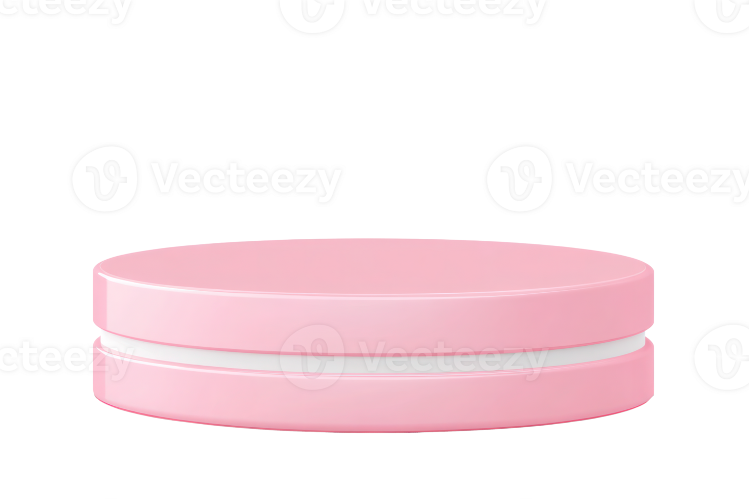 Pink Round Display Stand Product Showcase Empty Platform Minimalist Mockup Stage Pedestal Cosmetics png