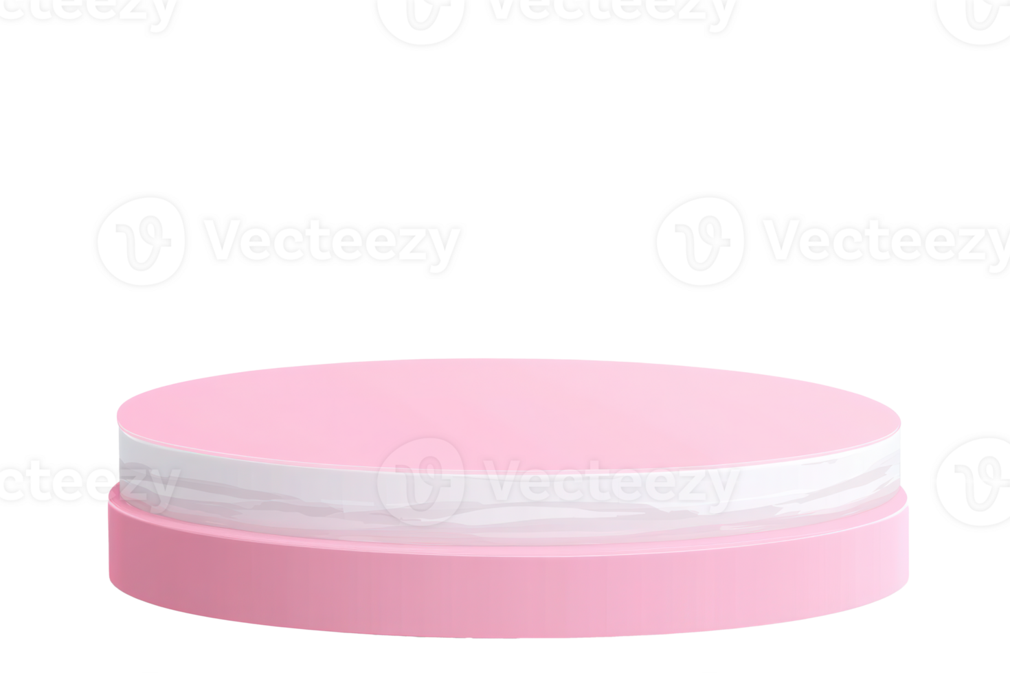 Pink Round Display Stand Product Presentation Empty Podium Minimalist Mockup png