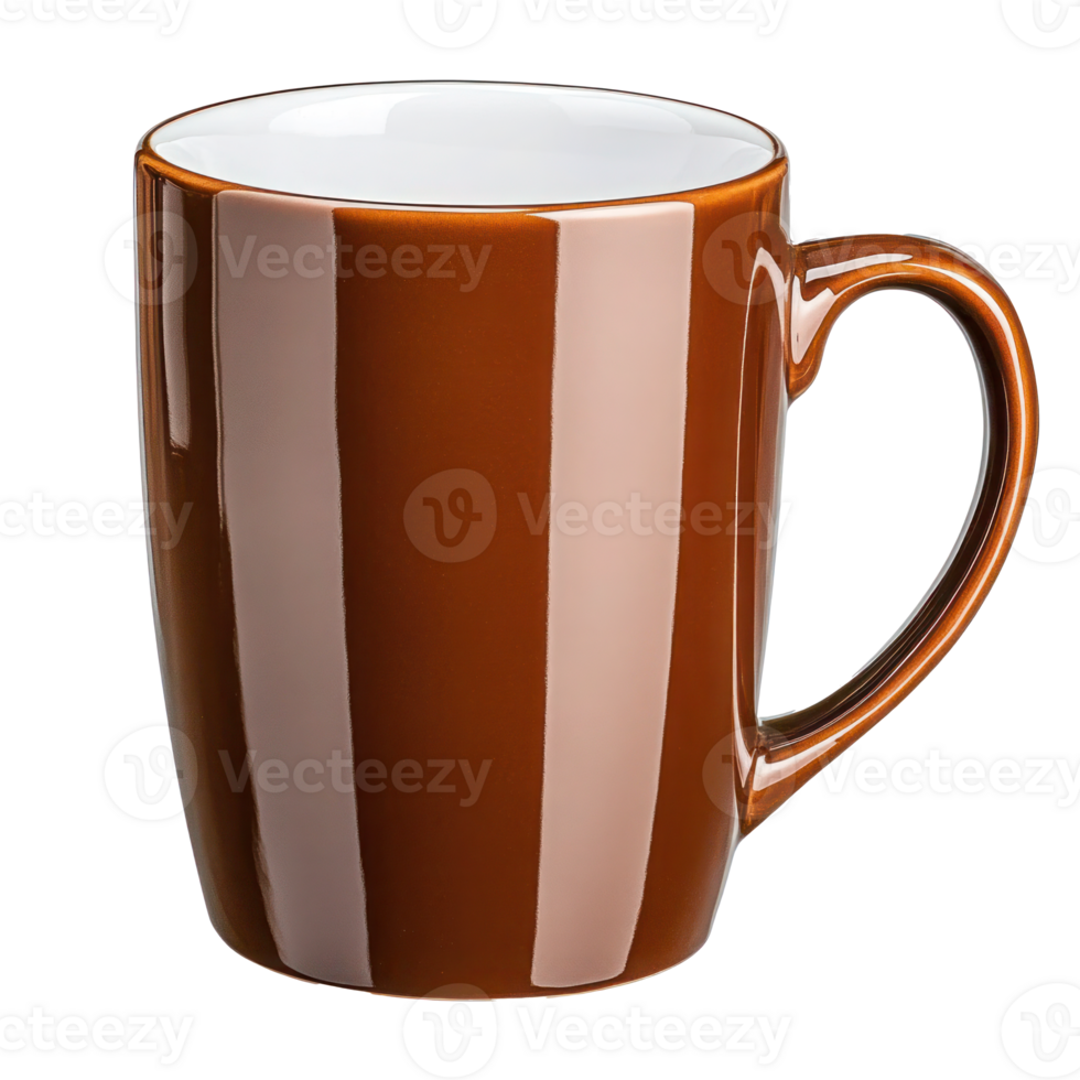 Glossy Brown Ceramic Mug Coffee Cup Drinkware Kitchenware Home png